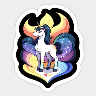 Unicorn Rainbow 11 Sticker